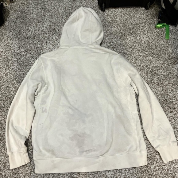 White Nike sweatshirt with brown Nike logo. Size Large - Picture 4 of 4